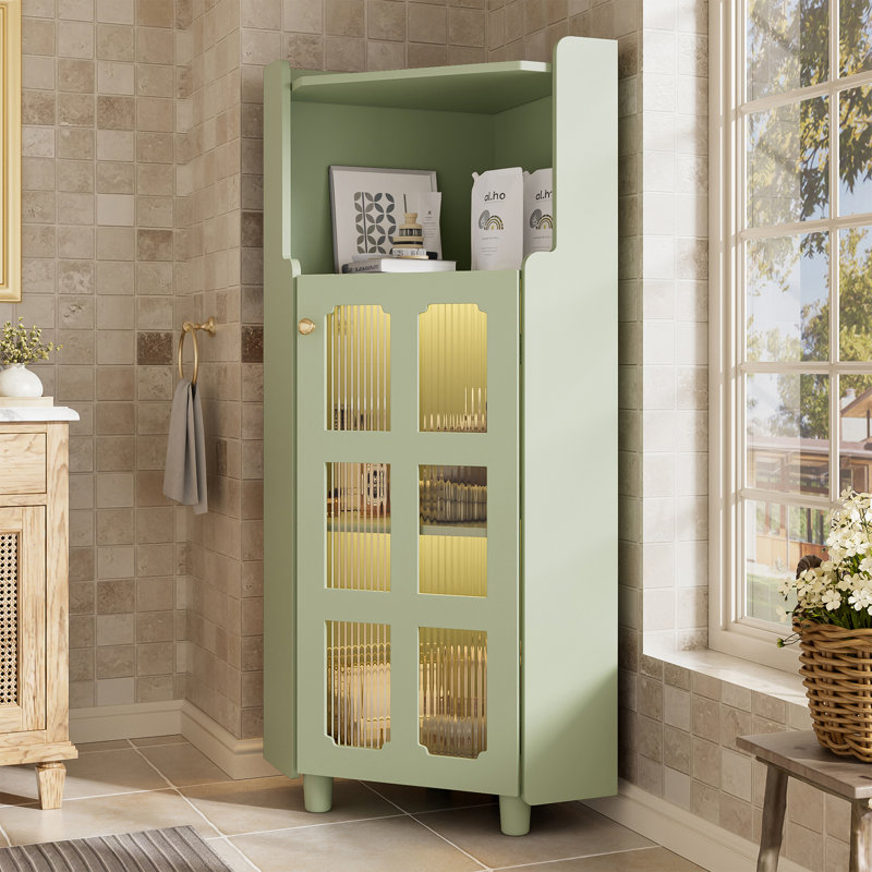 Freestanding Bathroom Cabinet, Green