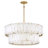 Simone 34.25" Eight-Light Two-Tier Drum Chandelier w/ Natural Alabaster Panels