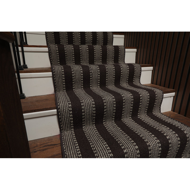 Tapis en laine fait à la main sur mesure, Tapis de couloir 2 pi 7 po x 16 pi