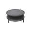 Table basse ronde à lattes en aluminium