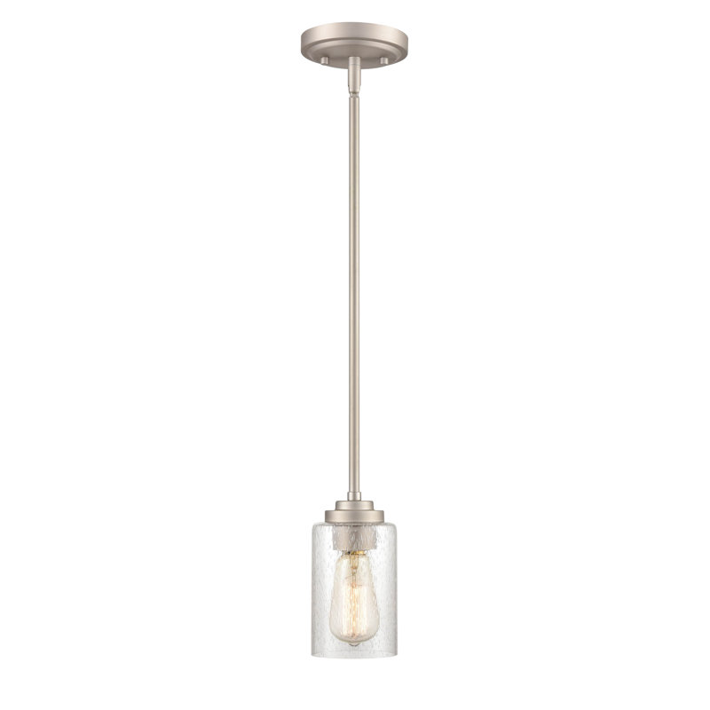 1 - Light Unique/Statement Pendant, Satin Nickel