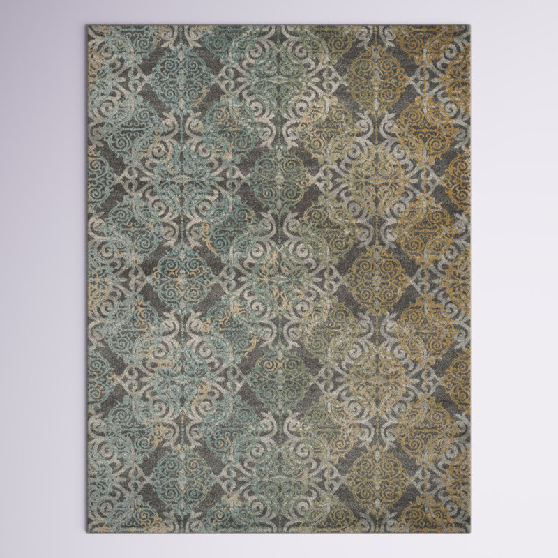 Tapis performance damassé Allard, Rectangle 6 pi 7 po x 9 pi