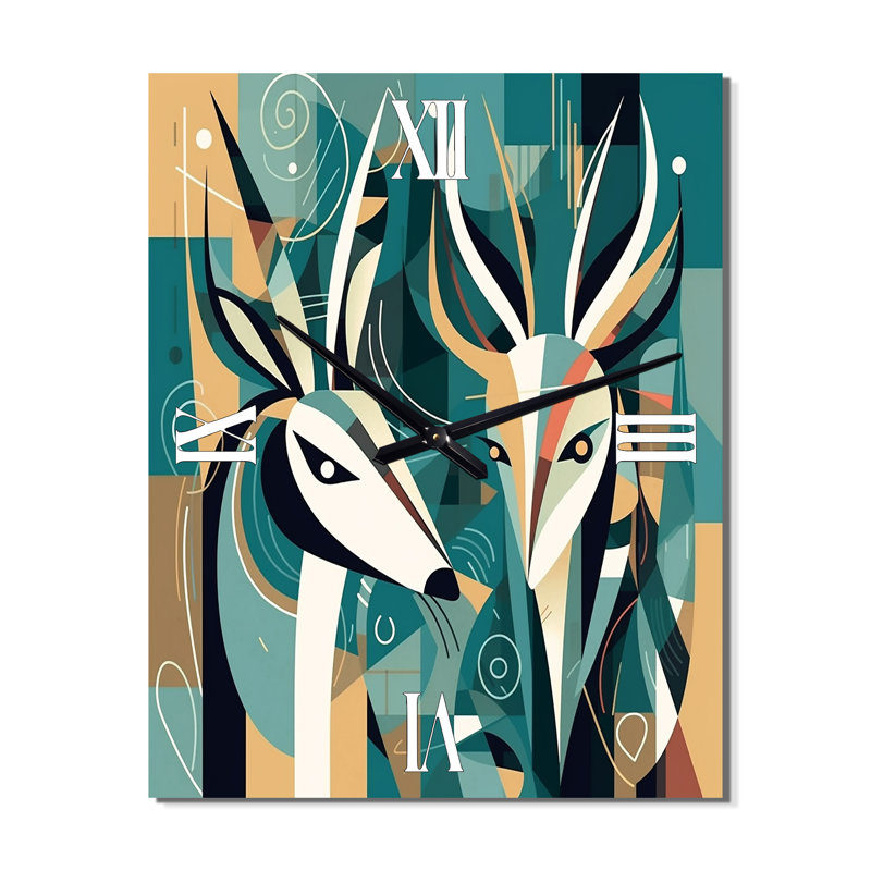 Jakylee - Horloge murale animaux, H 28 po x l 12 po x P 1 po
