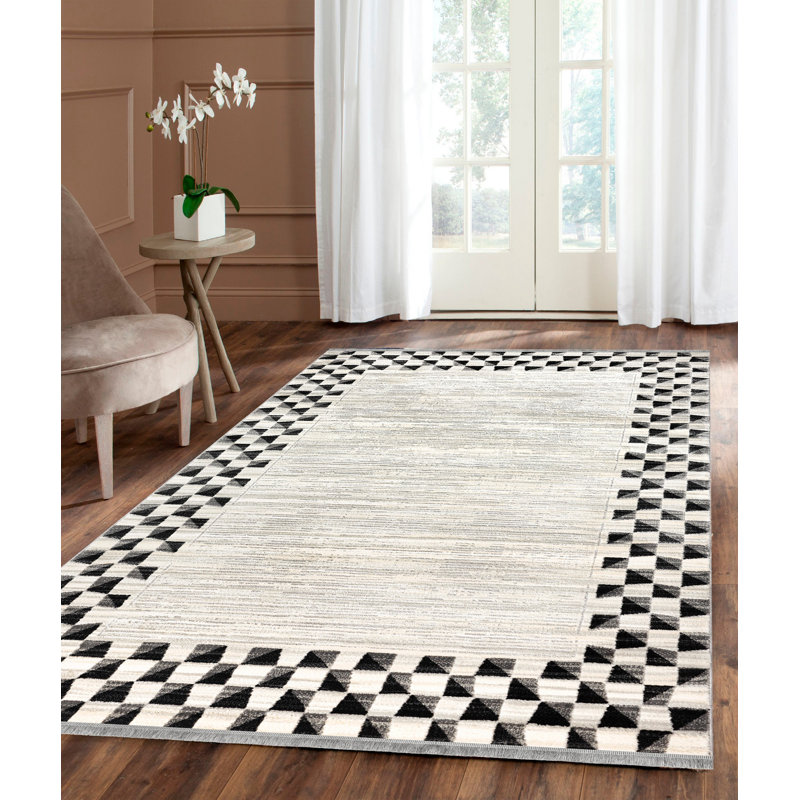 Tapis intérieur / extérieur en polypropylène / polyester tissé à la machine Sheldahl, Rectangle 5 pi 3 po x 7 pi 7 po