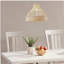 Suspension en forme de cloche en bambou