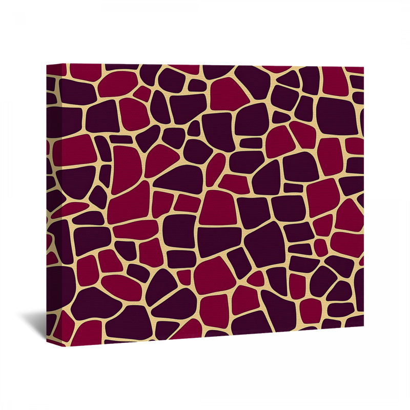 Girafe sur toile tendue - Décoration murale animal, H 11 po x l 14 po
