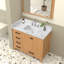 Plan de toilette simple en pierre de quartz de 42 pouces avec lavabo (base non incluse)