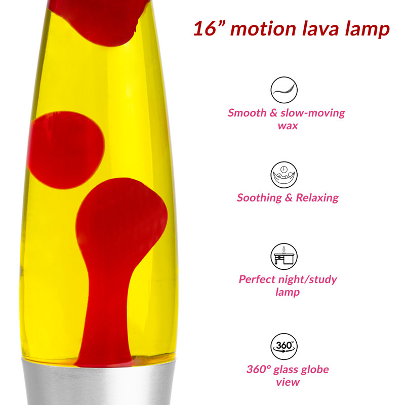 Bolbirer Metal Lamp, 42cm, Red/Yellow