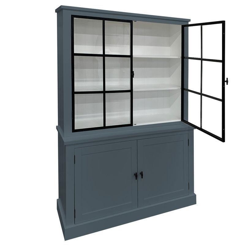 Avangelia Display Cabinet, Blue Grey
