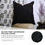 Housse de coussin Fab Fabine Premium - élégante et durable, noire-109666273