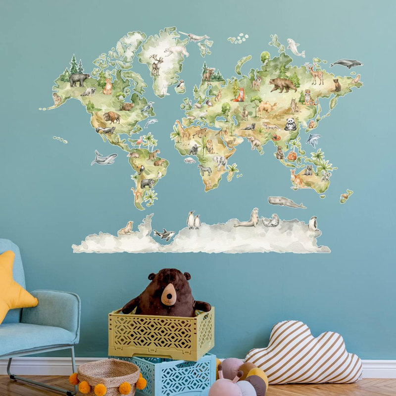 Non-Wall Damaging Wall Decal, 28" H x 37" W