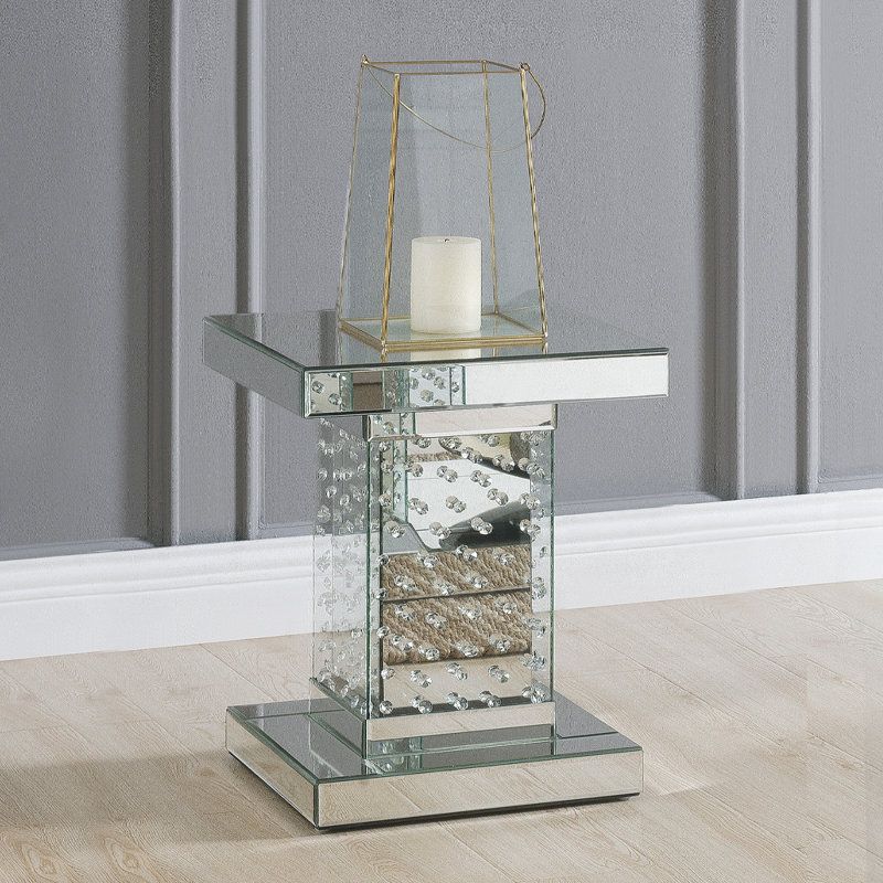 Table de bout en bloc Choe, H 20 po x l 16 po x P 16 po