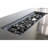 Smoked Glass Metal Rectangle Fire Pit-1780811981