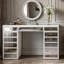 Ninian Vanity Dressing Table with 13-Drawers Glass top 130cm Wide-831776077