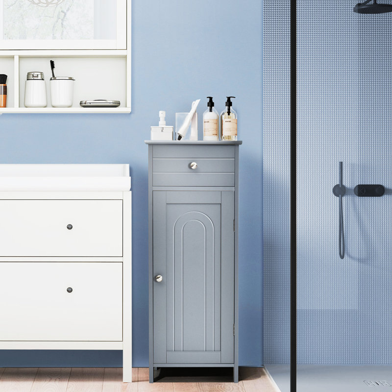 Halstein Bathroom Cabinet, Grey