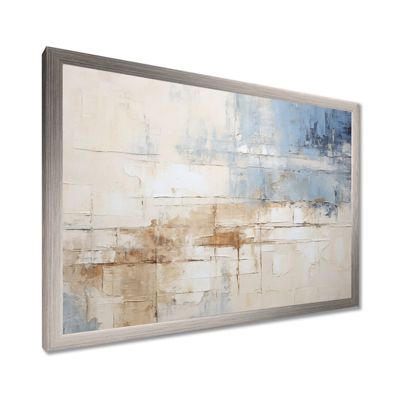 Plourde - Coastal Minimalisme, reproduction d'art sur toile encadrée, H 30 po x l 40 po x P 1,5 po, Cadre simple argenté