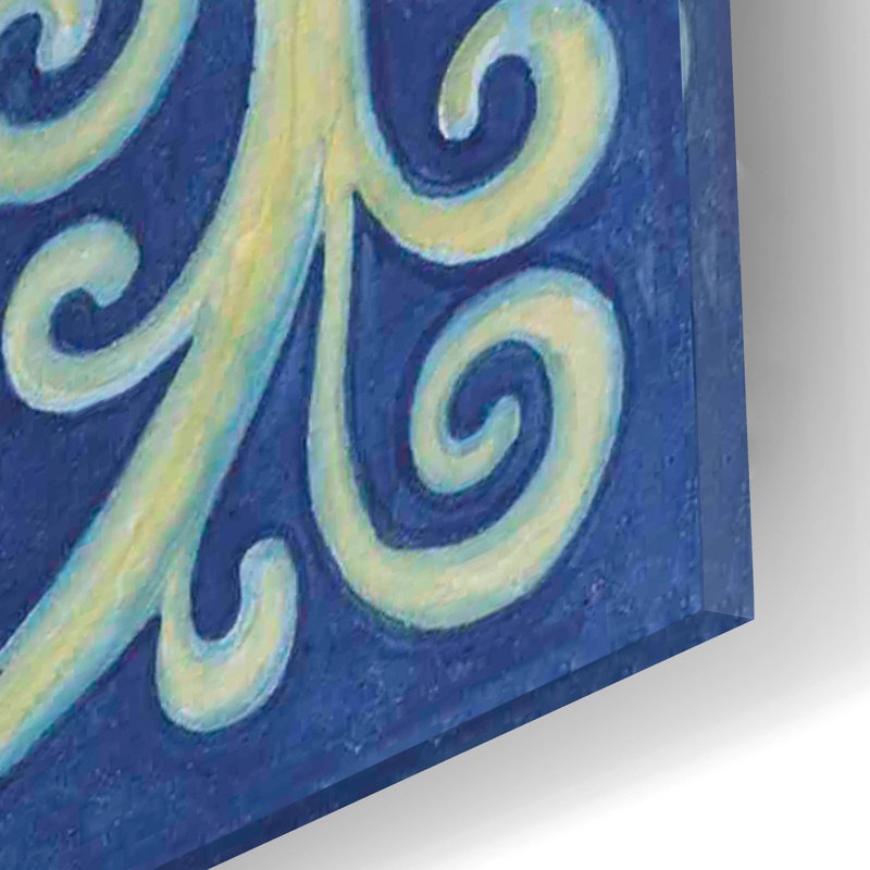 Bungalow rose «Stars With Curls» par Andrea Strongwater, art mural en verre acrylique, H 16 po x l 12 po x P 0,13 po