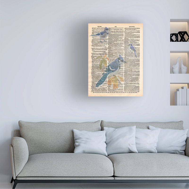 Marcus Jules Blue Jay Canvas Art, 14" H x 19" W