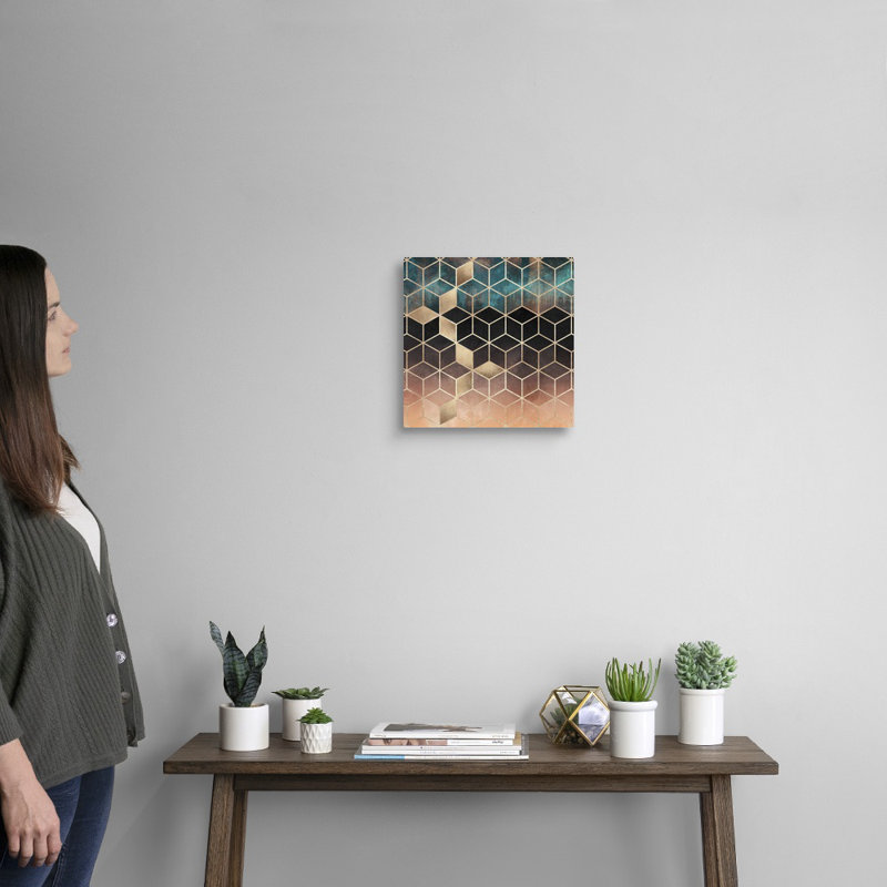 Ombre Dream Cubes - impression sur toile, Toile tendue, H 12 po x l 12 po x P 1,25 po