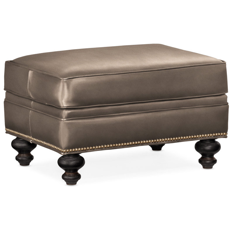 West Ottoman, Natural, Plantation, Anilina Hunter Genuine Leather