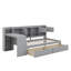 Lit de jour simple avec rangement 3 armoires et 2 tiroirs-1593151076