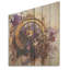 Mauve et jaune, collage intemporel II - Classiques sur bois-334053136