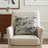 Abstract Linen Outdoor Throw Pillow-72585490