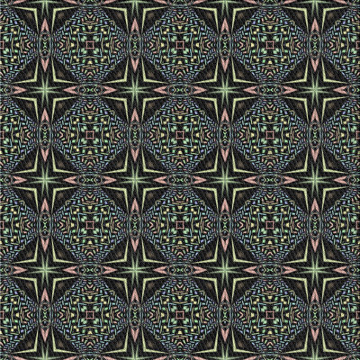 Tapis gris / olive Ikat
