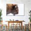 Bison d'hiver sur toile-78387112