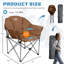 Chaise de camping pliante avec coussin-93658910