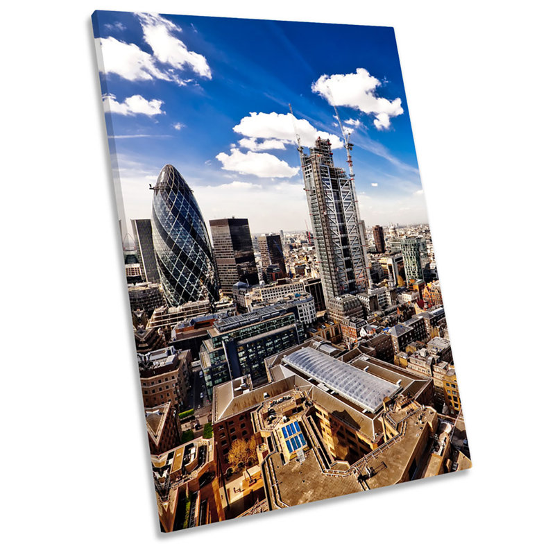 Cityscape London Skyline - Wrapped Canvas Print, 76.2cm H x 50.8cm W