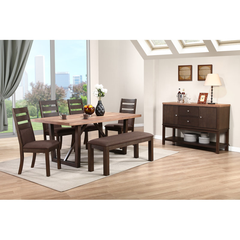 Solid Wood Base Dining Table