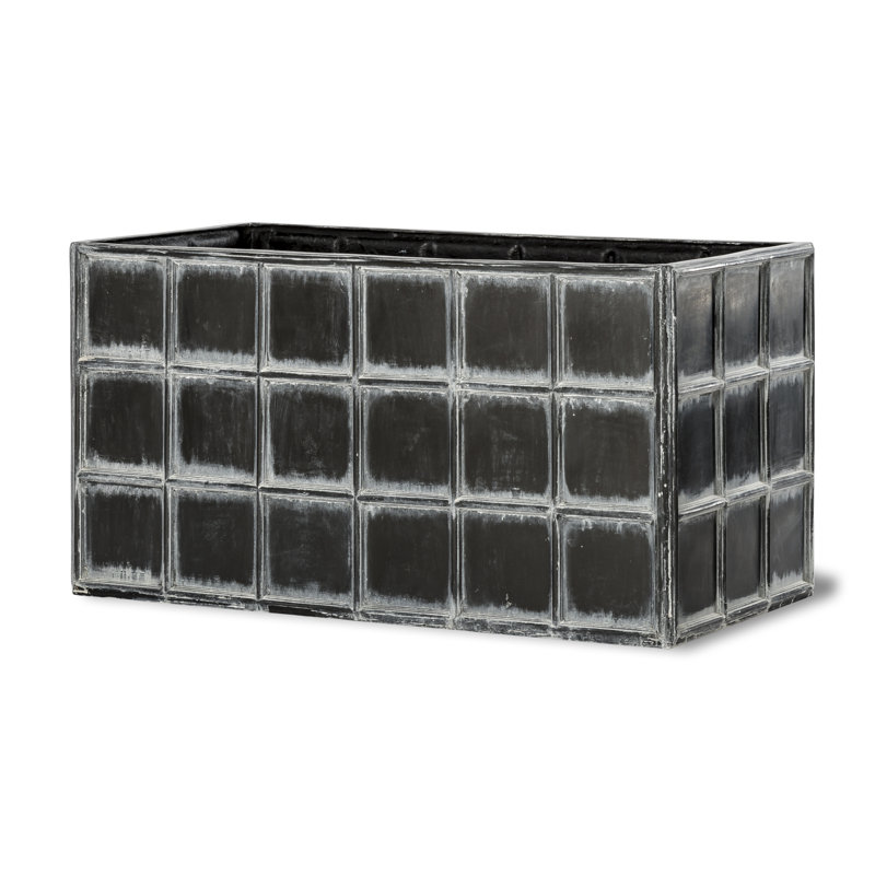 Downing Street Handmade Pot Planter, 50 cm H  ×  96  cm W ×  50 cm D, Antique Faux Lead