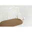 Banc en métal blanc avec coussin pour décoration de jardin-237211202