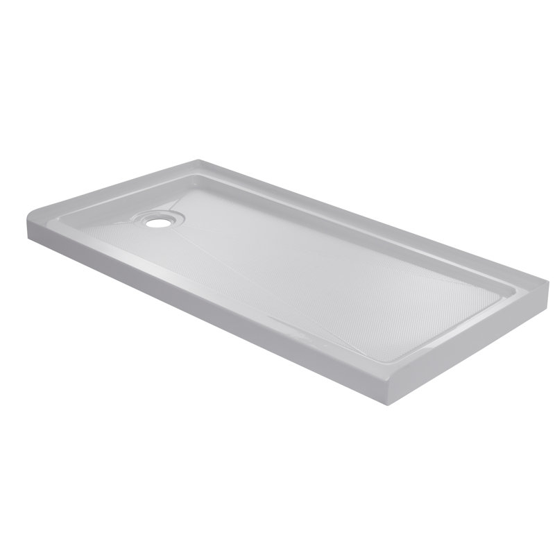 60'' W 32'' D Rectangular Single Shower Base, Left