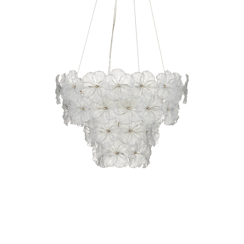 Mallow Glass LED Chandelier, 24.5"