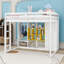 Lit mezzanine en bois avec tablettes colorées et échelle-37919175-37919194