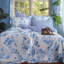 Stripes & Floral Reversible Cotton Duvet Cover Bedding Set by Leruum-1830437930-1830437931