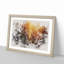 Forest At Sunset Watercolour - Single Picture Frame Print on MDF-56853790-56853795
