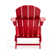 Shaunna Plastic Adirondack Chair with Table and Ottoman