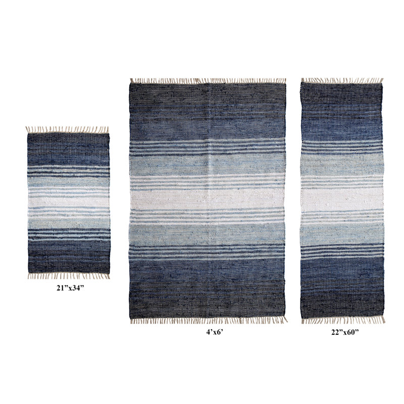 Irizarry 3 Piece Set Area Rug 36"X60"/22"X60"/21"X34" Blue
