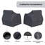 Housses en aluminium pour fauteuil club pivotant
