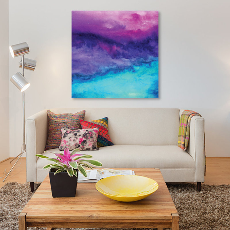 « the sound », reproduction sur toile, H 48 po x l 48 po x P 1,5 po, Pas de tapis, Toile tendue