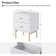 Alexandera 25.2'' H Modern Nightstand with Two Drawers