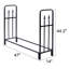 Support de rangement en bois robuste pour bois de chauffage en acier 4 pieds 4 pieds