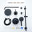 Modern 2-Function Shower System With Rainfall Head & 3-Mode Handheld，Adjustable Slide Bar
