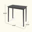 Table de bar d'extérieur minimaliste en bois d'acacia