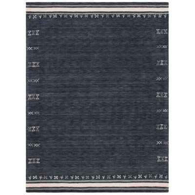 Santiago Charcoal Handmade Wool Geometric Rug