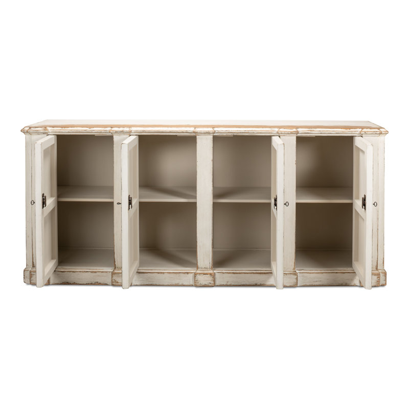 Villefranche Solid Wood Sideboard, Antique White
