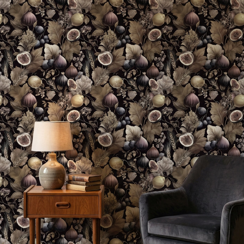 Winston Porter Botanical Wallpaper Vintage Floral Wall Mural - Wayfair ...
